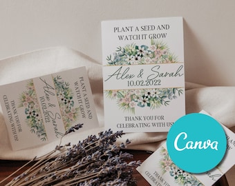 Custom Wedding Seed Gift Packet Favors Envelope, Cheap Seed Packet Favours, Personalized Wedding Seed Packet Favors, Bridal Shower Favours