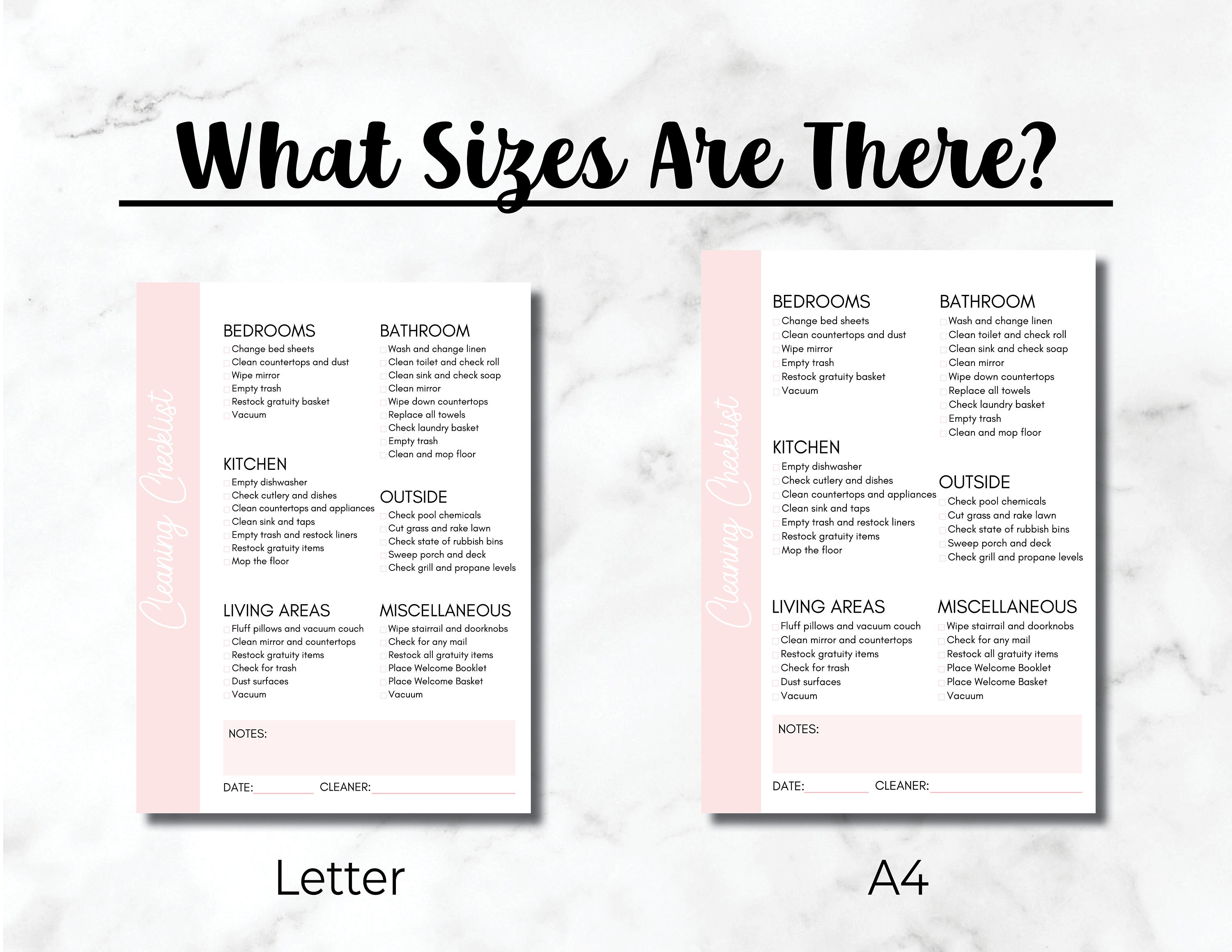 Airbnb Checklist Printable