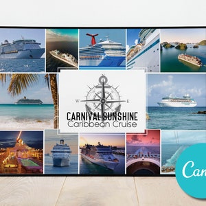 Custom Cruise Photo Vacation Collage, Cruise Line Holiday Memory Collage