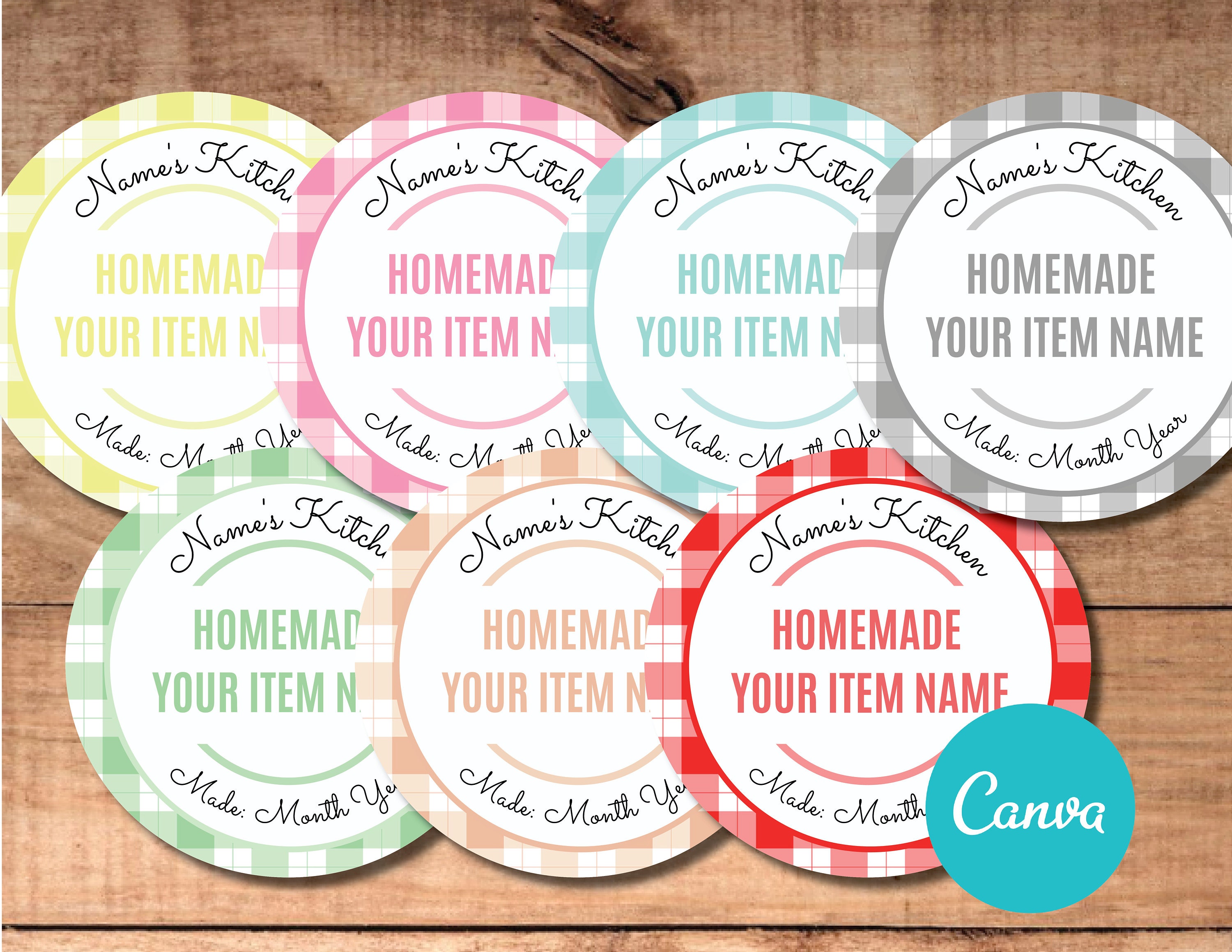 Editable Canning Jam Jar Preserve Labels Mason Jar Printable - Etsy UK