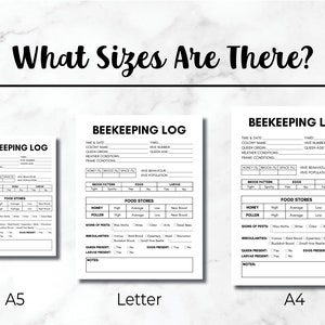 Beekeeping Log Book Template, Beekeeping Inspection Checklist, Beehive ...