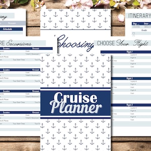 Editable Cruise Vacation Holiday Trip Planner Kit, Printable Cruise Itinerary Packing Checklist, Printable Cruise Vacation Holiday Planner