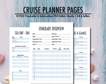 Cruise Planner, Travel Planner, Cruise Journal, Vacation Planner