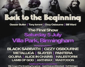 Black Sabbath " Back to the Beginning Live " 6 dvd Set/Complete Show/8 Hours!!!!