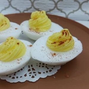 Deviled Egg Soap, Gag Gift Soap, Thanksgiving Soap, Realistic Soap, Food Shaped Soap, Egg Gifts, Stocking Stuffer, April Fools