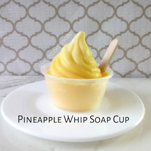 Pineapple Whip Soap, Pineapple Scented Soap, pineapple decor, pineapple gifts, fruit whip, dessert soap