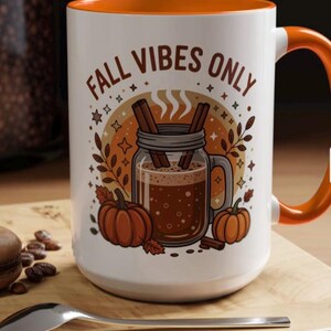 Fall Autumn Vibes Coffee Mug: Thanksgiving Halloween Drinkware