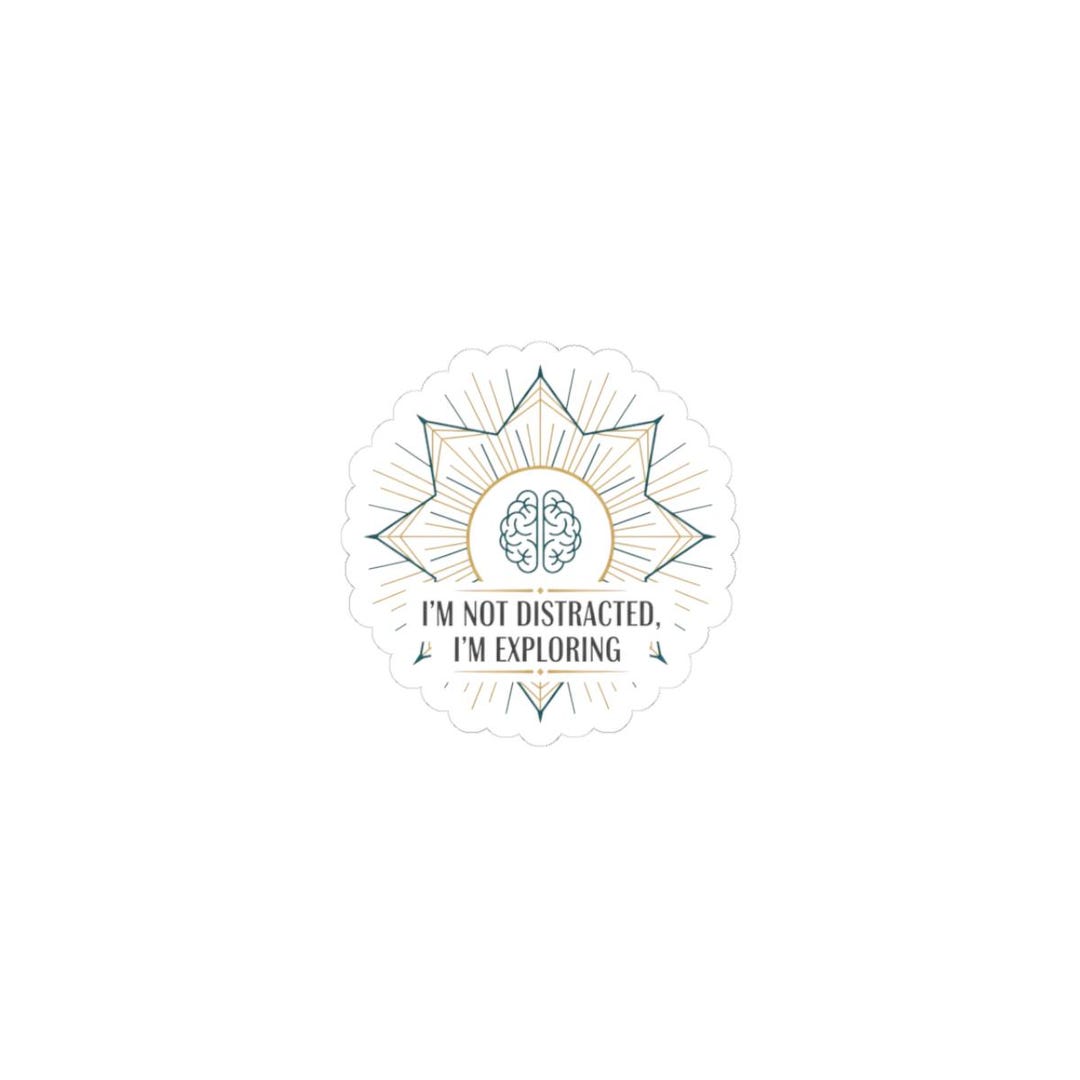 Art Deco Brain Emblem Sticker | Neo‑deco Chrome Geometry, Geometric ...