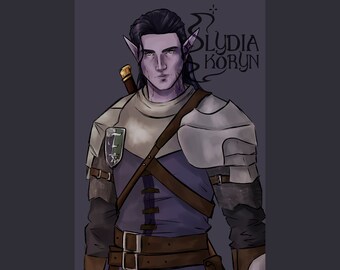 DnD と RPG の半身キャラクターアートの委託