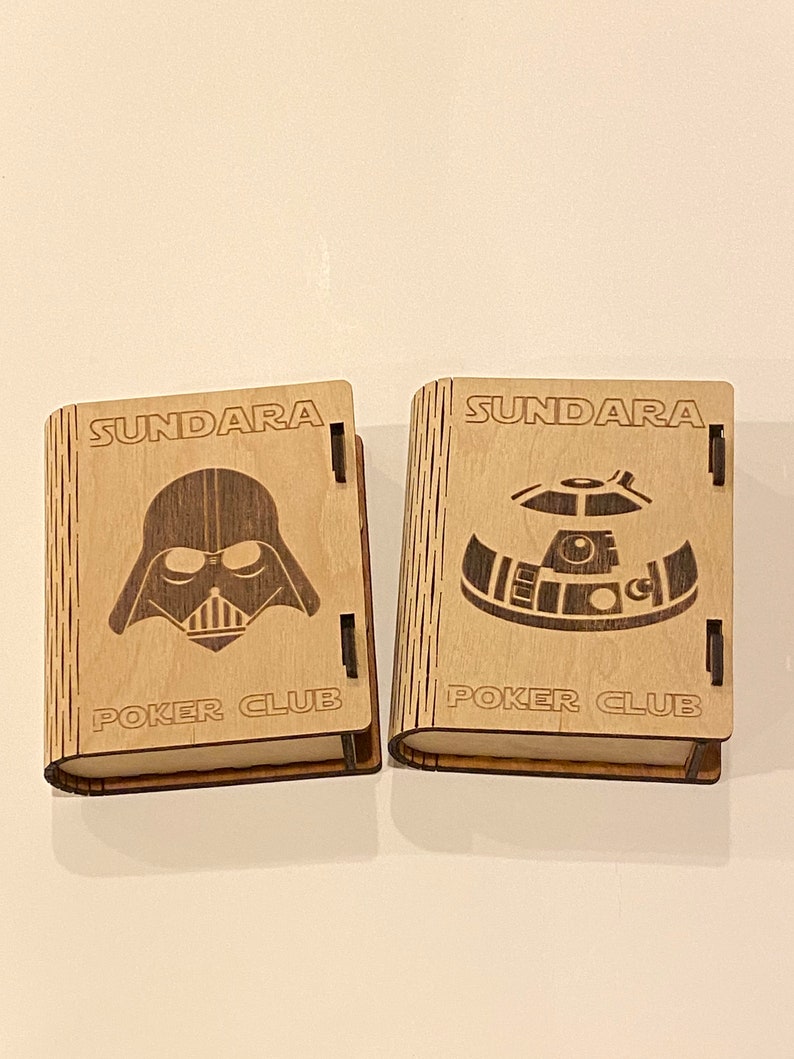 Personalized, Laser Cut Playing Card Box Etsy