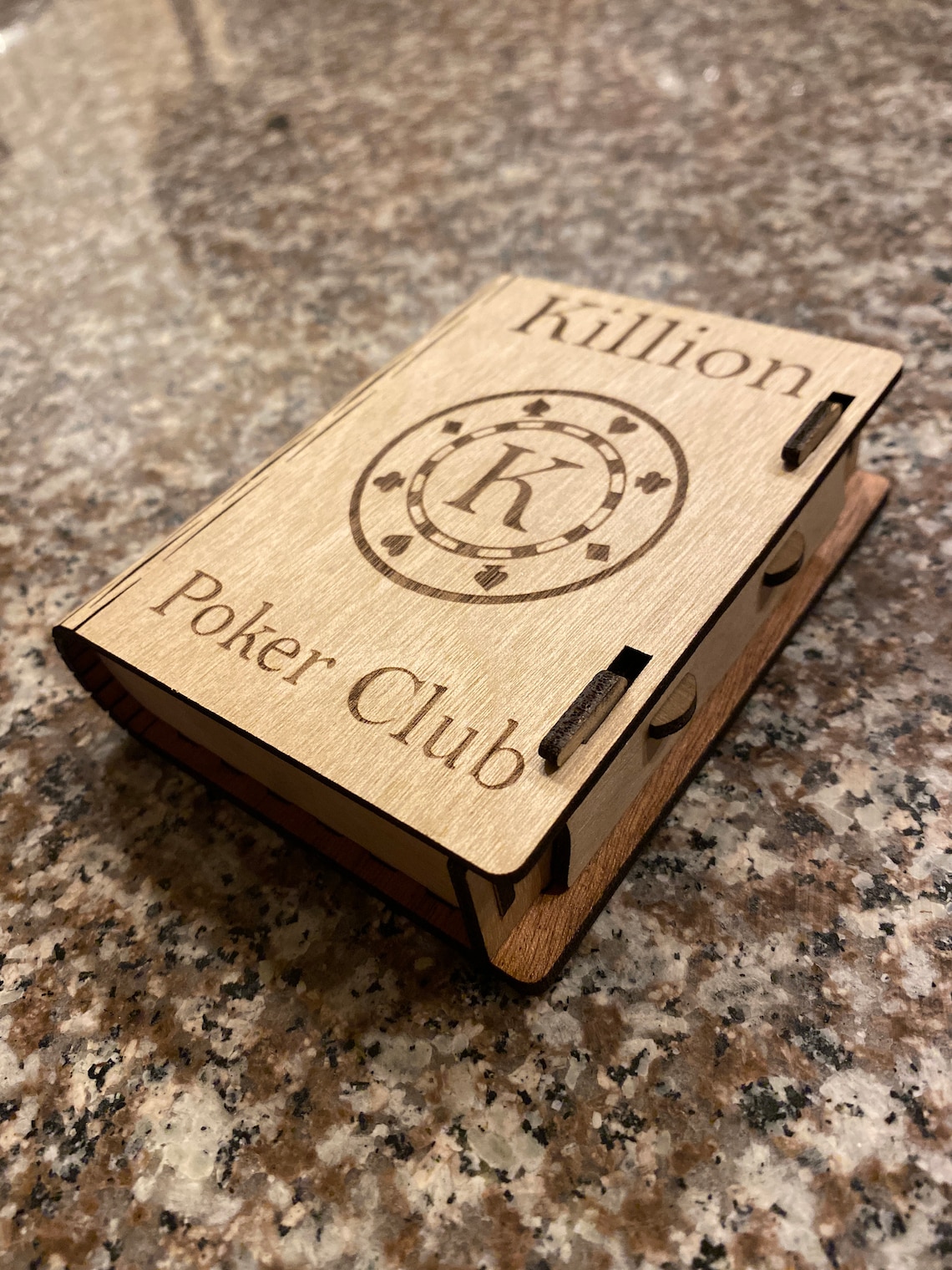Personalized, Laser Cut Playing Card Box Etsy