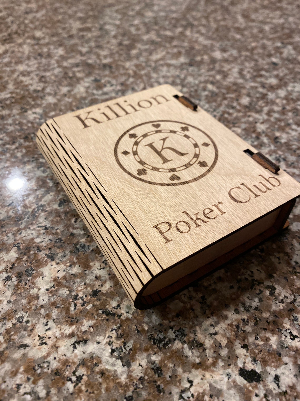 Personalized, Laser Cut Playing Card Box Etsy