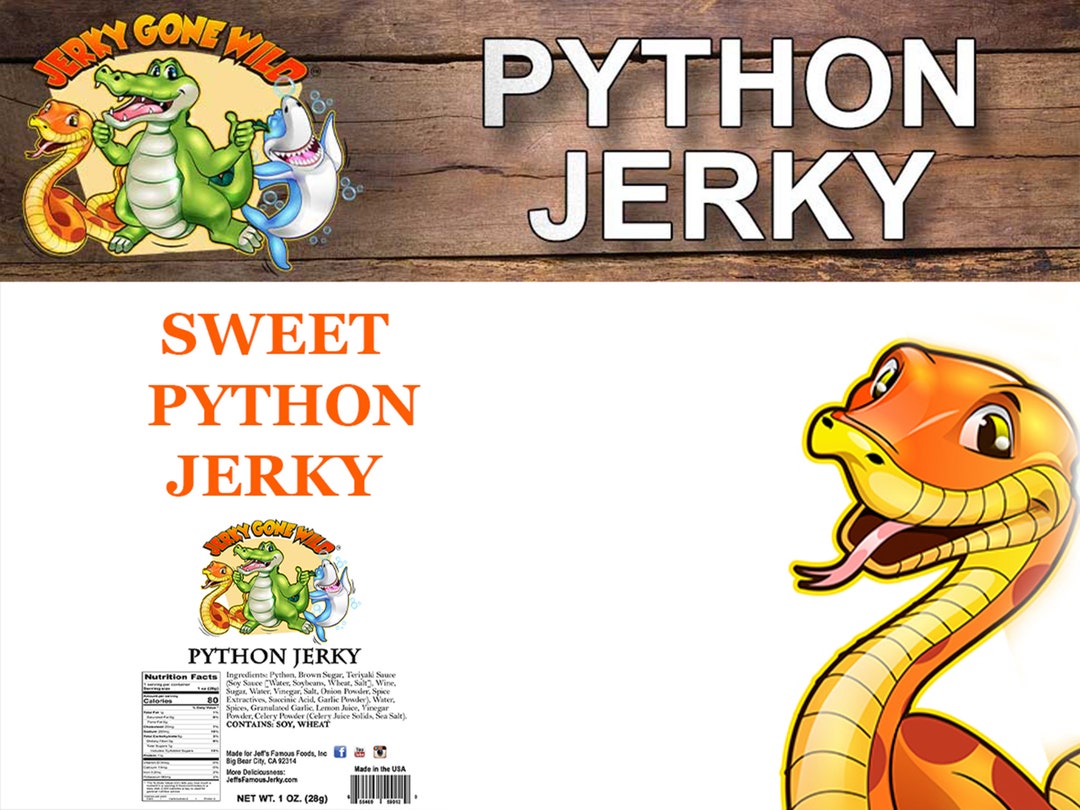 Python Jerky Etsy