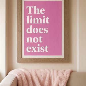 Mean Girls Zitat Poster - &#39;The Limit Is Not Exist&#39; - Film Dekor - Perfektes Geschenk!