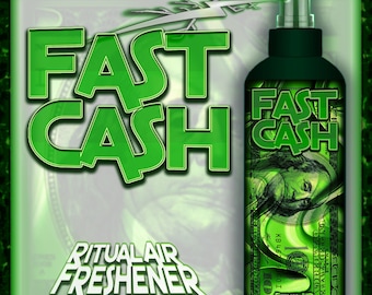 FAST CASH Magical Abundance Air Freshener for Quick Money Drawing and Attraction, Gambling, Luck, Money Magic, Money Spell, Money Ritual