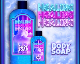HEALING Body Wash Liquid Soap - Repair the spiritual and emotional damage caused by others, Heal the pain caused by an ex or bad situation