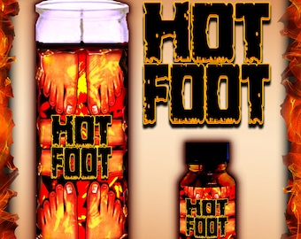 HOTFOOT Candles and Oils removing someone from a love triangle, getting rid of a bad friendship or roommate, or  just banishing someone