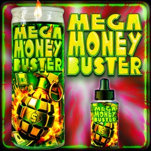 Mega Money Buster™ Candle and Oil to break through the barriers that are blocking your ability to make money