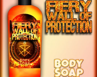 FIERY WALL of PROTECTION Body Wash lends a circle of protection & may ward off any bad energy or curse with Marigold Melon fragrance