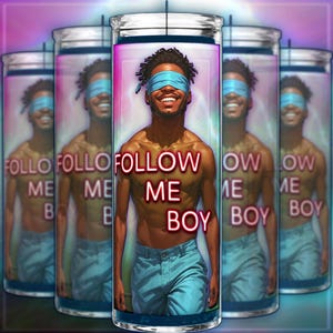 Vela y aceite FOLLOW ME BOY - Manifiesta obediencia, controla sus acciones, fuerza sus decisiones y domina sus pensamientos. Ritual Candle Only