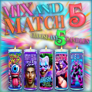 MIX & MATCH FIVE Ritual Candle Set - customize your own 5-candle set; choose the best five candles to manifest your intention