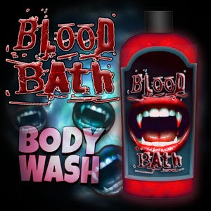 BLUTBAD Body Wash für Manifestationen, Affirmationen, Vampirblut