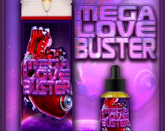 MEGA LOVE BUSTER Candles and Oils - break down the barriers blocking your love life and provide new opportunities for love to blossom