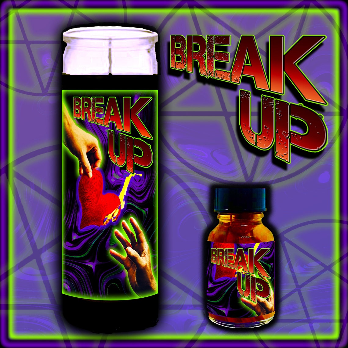 BREAK UP Spell Candles Witch Oils or Spell Kit Witch Spell Etsy