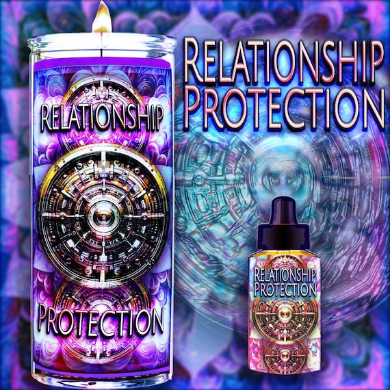 RELATIONSHIP PROTECTION™ Candle & Oil may protect relationships from outside influences, spiritual attacks, curses, and negativity