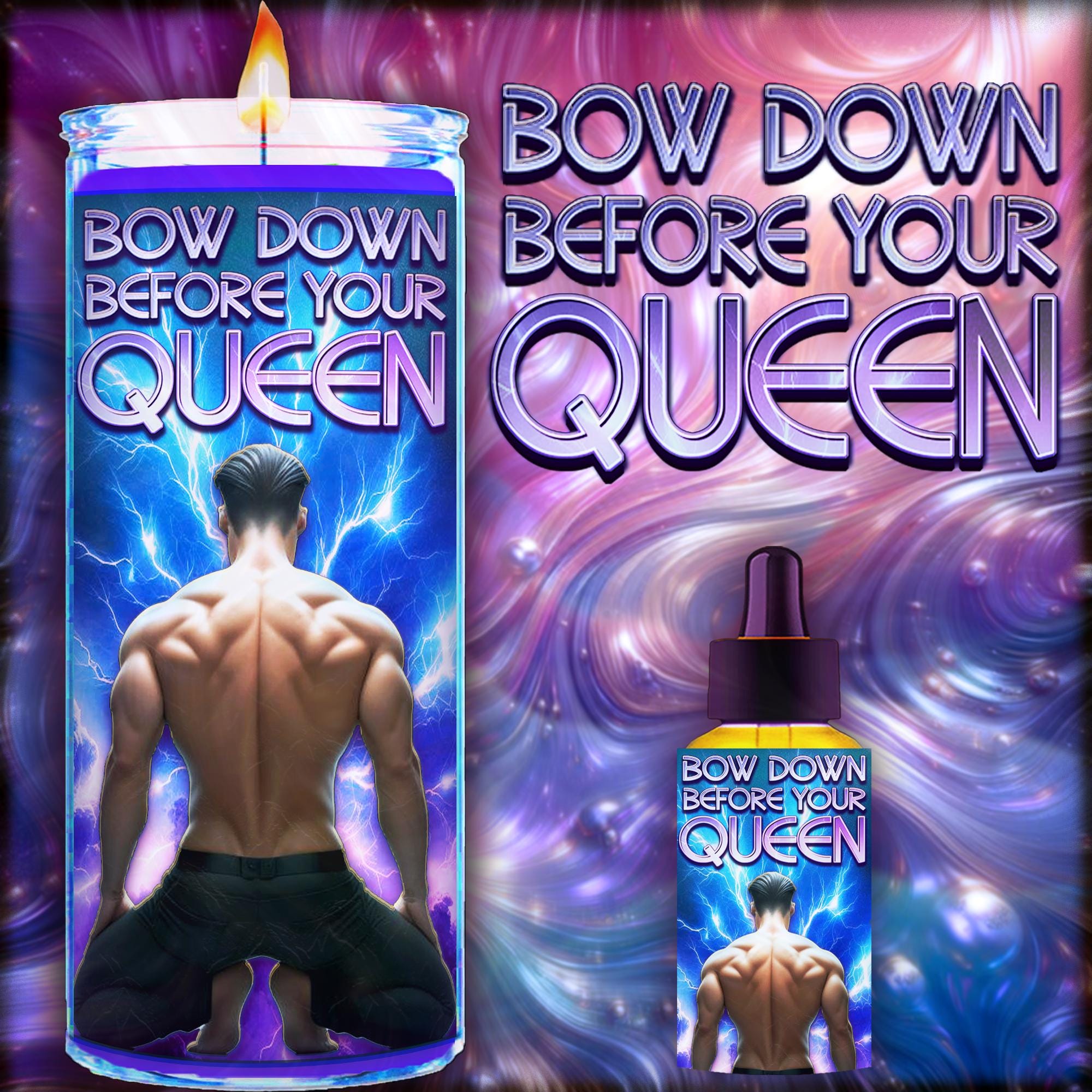 INClínate ante tu REINA Vela y aceite ritual fijo para hacerla rogar usando una poderosa combinación de magia de obsesión y dominación