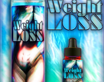 WEIGHT LOSS Fixed Ritual Candle and Oil - Stay focused on your weight loss goals