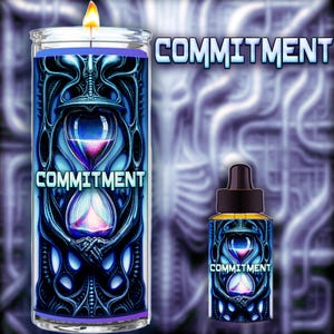 COMMITMENT Candle & Oil kan toewijding, huwelijk, verloving en exclusiviteit manifesteren