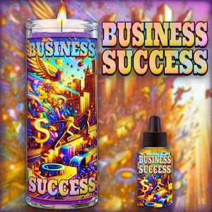 BUSINESS SUCCESS  Candle & Oil to manifest success in business, side hustle, gain new customers, increase business income
