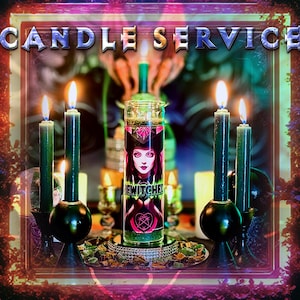 CANDLE-BURNING RITUAL Service is performed on one of our altars using any single candle of your choice