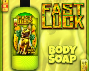 FAST LUCK Body Wash - The Chartreuse color, Peach Prosecco fragrance, and powerful luck energy, will invigorate and draw good fortune