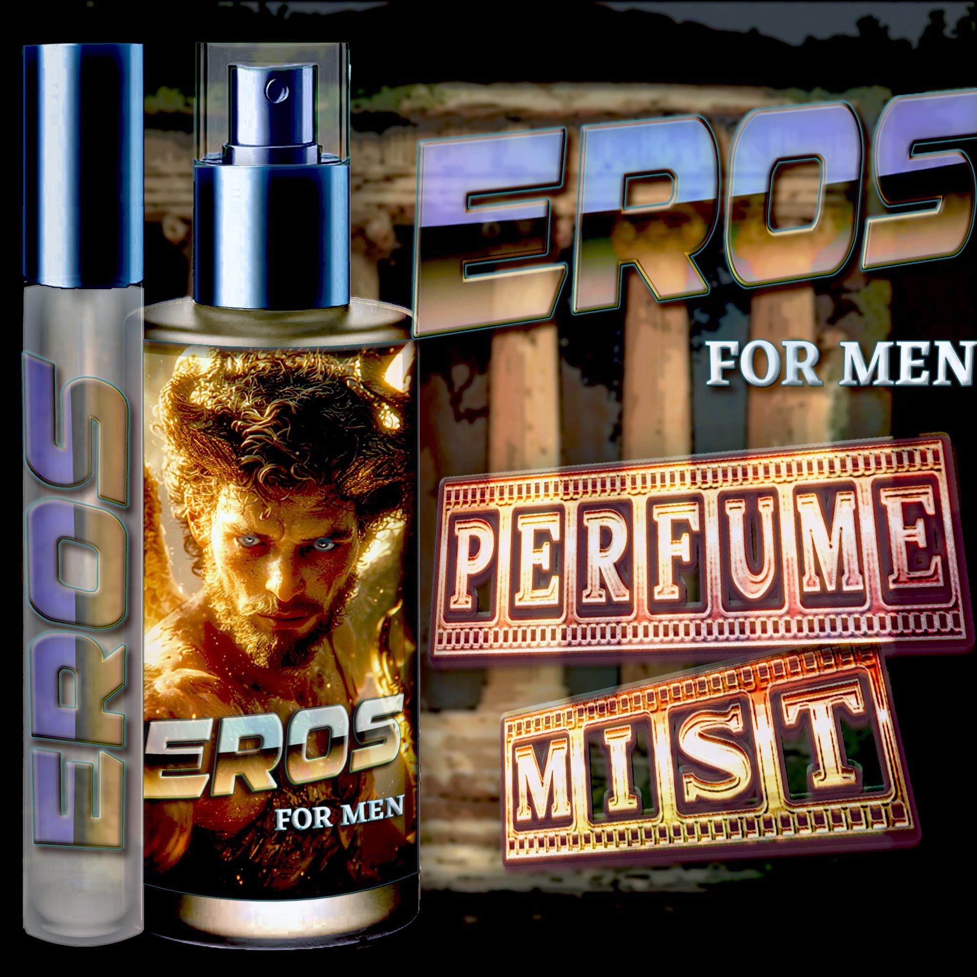 EROS Deity Perfume Mist™ with Pheromones  - Summon the Greek God of Love, Lust, and Desire as you enter a room like a God amongst men