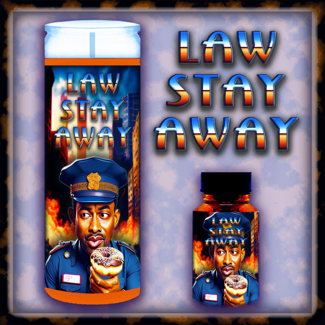 LAW STAY AWAY Ritual Candle and Oil to Manifest to Keep the Law Far