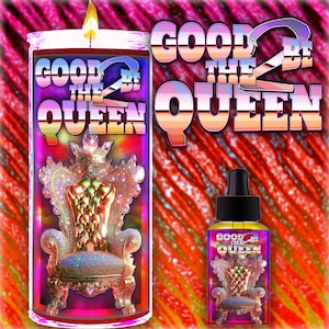 GOOD to BE the QUEEN (or King) Fixed Ritual Candle & Oil - to come out on top of a situation at work or home; conquer the competition