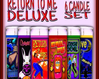 Deluxe RETURN TO ME 6 Candle Ritual Set, Witch Spell Set, Spell Candle, Spell Candle Sets, Witch Love Spells, Wiccan Candles, Witchy Candles