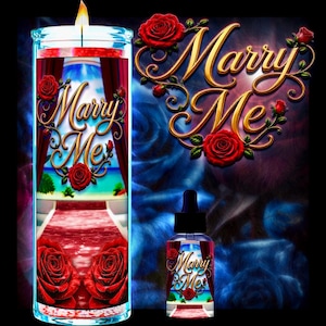 Marry Me Candle and Oil Set: Manifest the type of permanent commitment you're after
