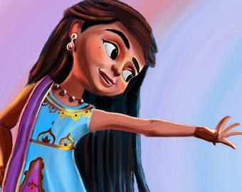Mira the Royal Detective Poster - Artwork - Painting - Wall Art - Art Print - Kids Room - Nursery