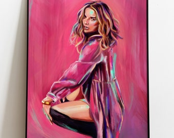 Trochę Alexis-Alexis Rose Wall art-plakat Schitt's Creek-Annie Murphy-sztuka ścienna Schitt's Creek
