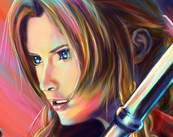 Final Fantasy 7 Rebirth Aerith Art Print - Art mural FF7