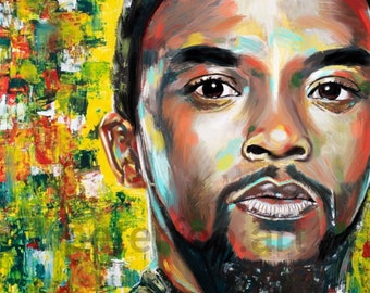 Wakanda Forever Art Print - Chadwick Boseman Plakat - Czarna Pantera