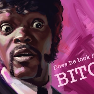 Pulp Fiction Poster - Pulp Fiction Art Print - Pulp Fiction Samuel L Jackson