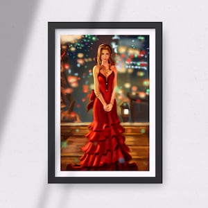 aeris red dress Aerith -red dress- Greeting Card