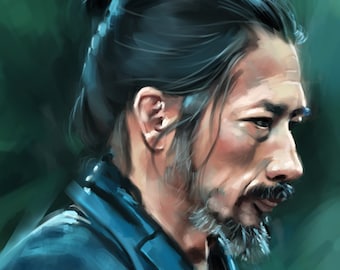Impresión de arte Shogun - Hiroyuki Sanada - Cartel de Shogun