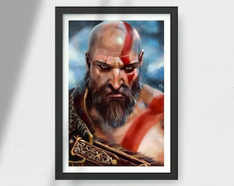 Kratos God of War Art Print-beperkte editie kunstprint