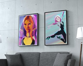 スパイダーグウェン アートプリント - Etsy 日本