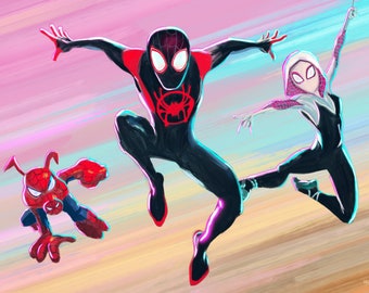 【限定250】「スパイダーマン スパイダーグウェン」直筆サイン入りアートプリント 限定250】「スパイダーマン スパイダーグウェン」直筆サイン入り